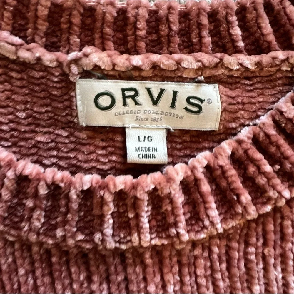 Orvis Women's Chenille Sweater - Dusty Pink - Large